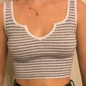 Knit crop top